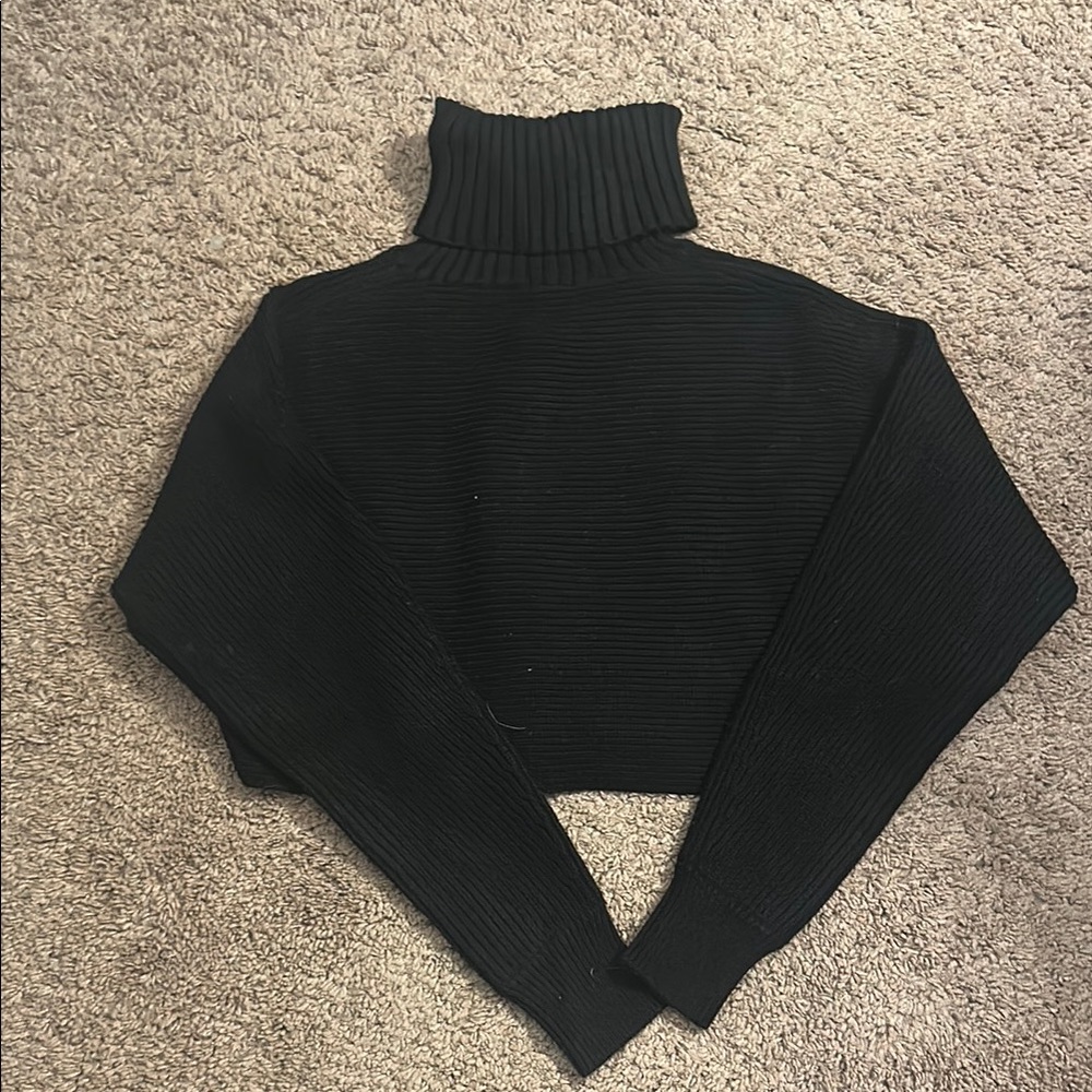 Black Turtleneck Sweater